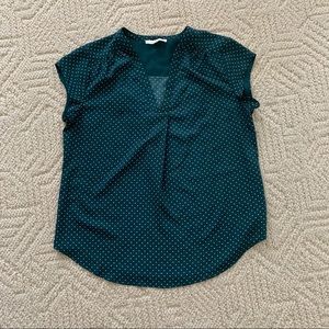 Fun2fun Capped Sleeve V Neck Top